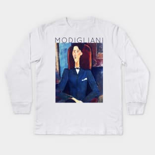 Amedeo Modigliani - Portrait of Jean Cocteau Kids Long Sleeve T-Shirt